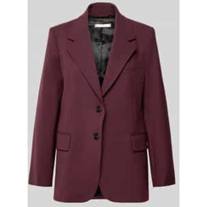 Relaxed fit korte blazer van wolmix