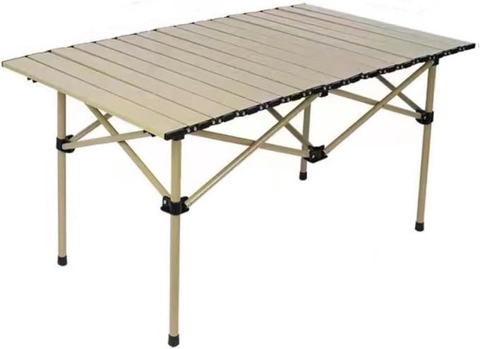 Opvouwbare tuintafel - Opklapbare tafel - Buitenactiviteiten - Krashbestendig - 130 kg draagvermogen - Wit