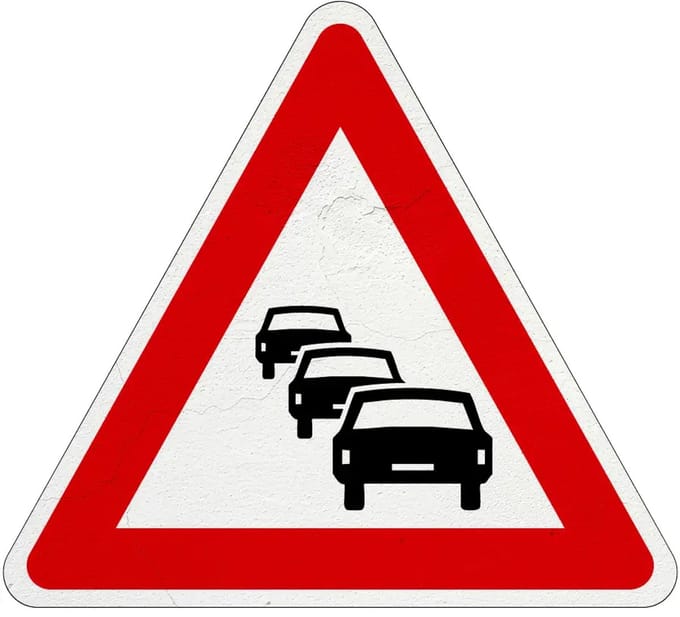 Pas op file bord - J33 | Sign Again materiaal | 40 cm