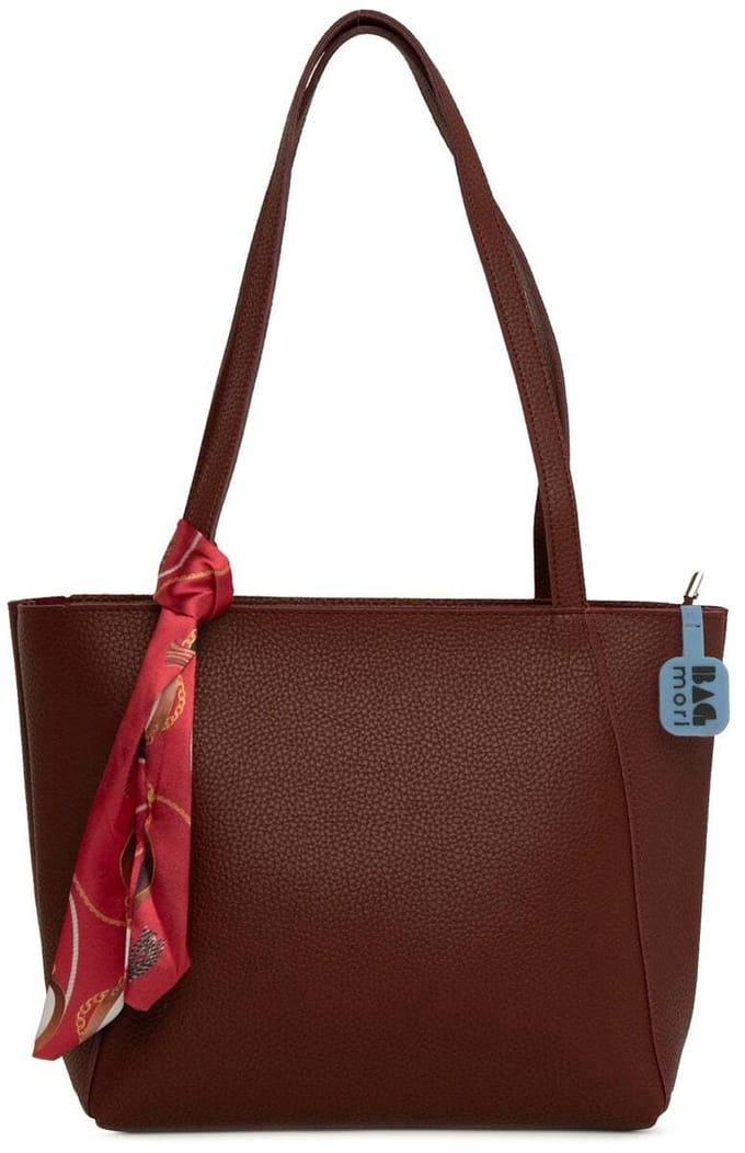 Bagmori Shopper Tote bag met meerdere compartimenten en sjaalaccessoire