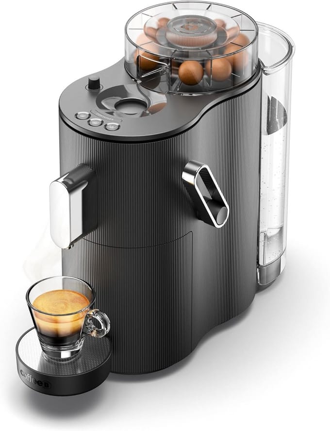Compact Koffiezetapparaat voor Koffieballen - Zwart