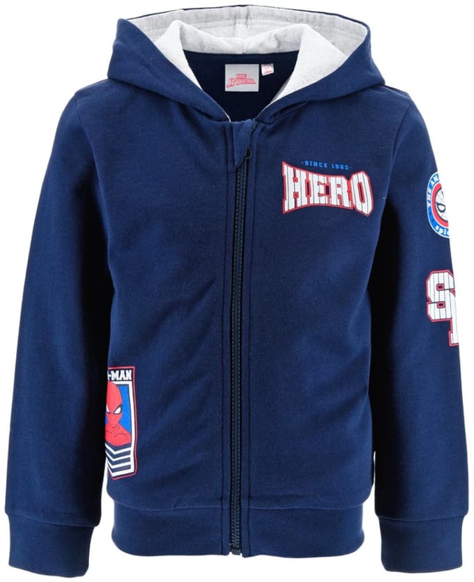 Marvel Spiderman Vest / Hoodie - Navy - Maat 98 (3 jaar)