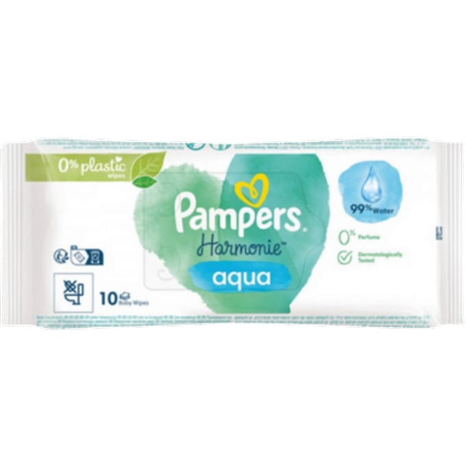 Pampers Harmonie Aqua Babydoekjes - 10 stuks