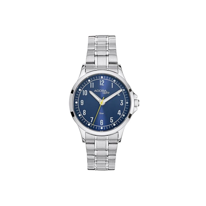 Saphir Adora Dameshorloge AS4647 – Ø32 mm – Edelstaal – Saffierglas – Quarts – 5 ATM waterdicht – Faltsluiting