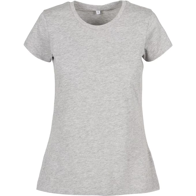 Build your Brand Ladies´ Basic Tee BYBB012 - Heather Grey - XS