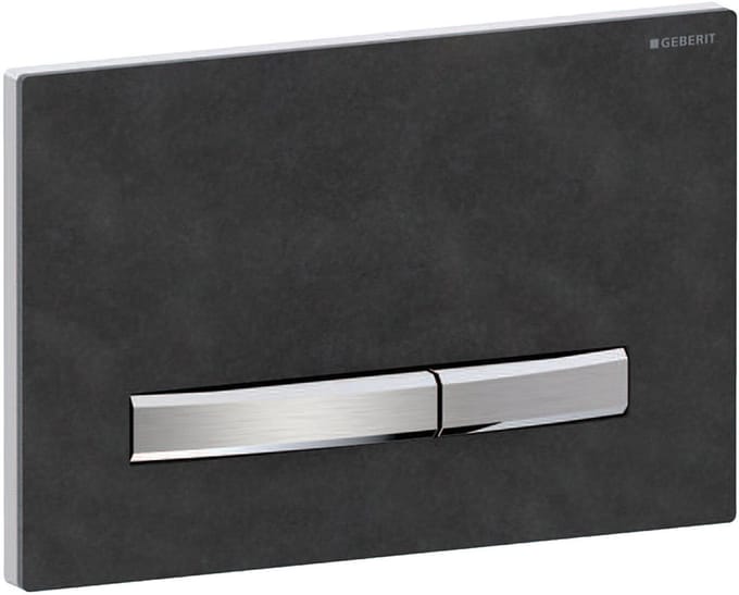 GEBERIT Sigma50 bedieningsplaat Mustang leisteen - chroom
