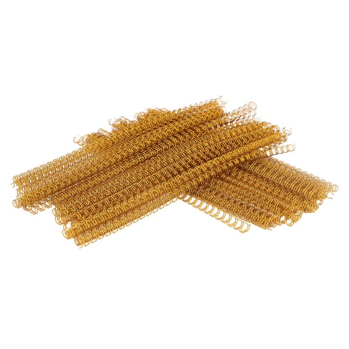 100 stuks Dubbele Lus Draad Binding Rug 20 Vel Capaciteit 3:1 Steek 34 Schakels 6,4 mm Diameter Set Kit