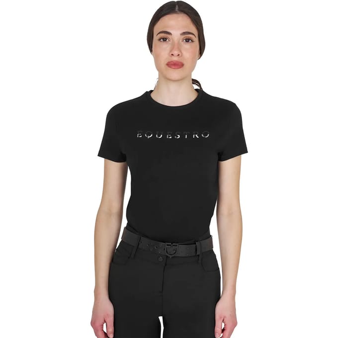 T-shirt dames Equestro Logo Lamina