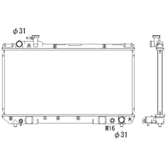 Radiator, motorkoeling NRF 503988