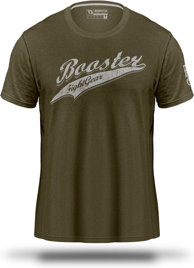 Booster Vintage Slugger T-shirt Olijfgroen - S