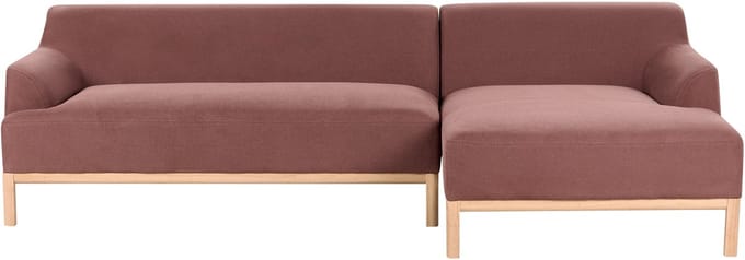SOSJO - Hoekbank - Bordeaux - Linkszijdig - Polyester