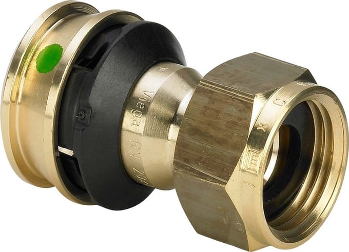 Viega Raxofix-aansluitkoppeling, d 25mm, G 1 siliciumbrons Model 5363, 646448