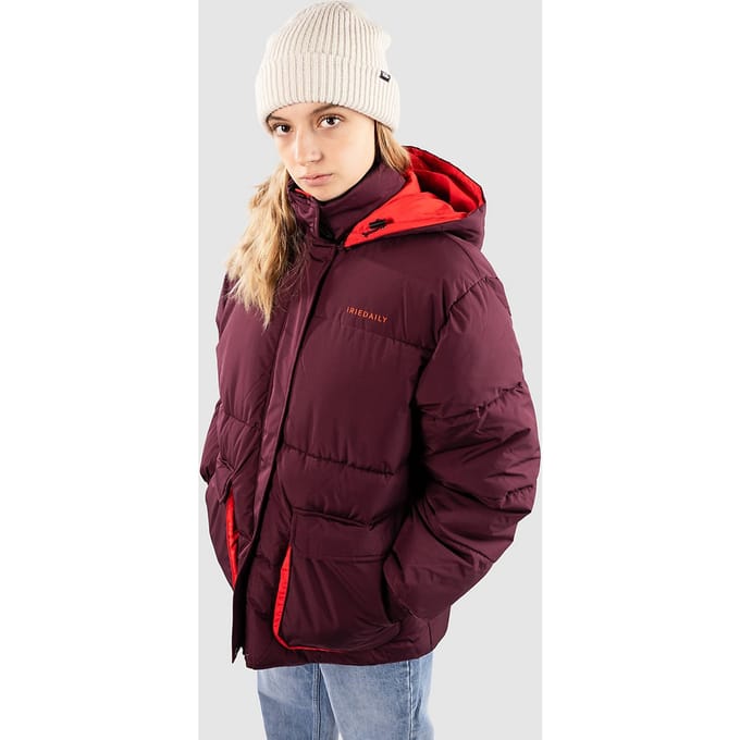 Iriedaily Paddy Puffer Jas rood