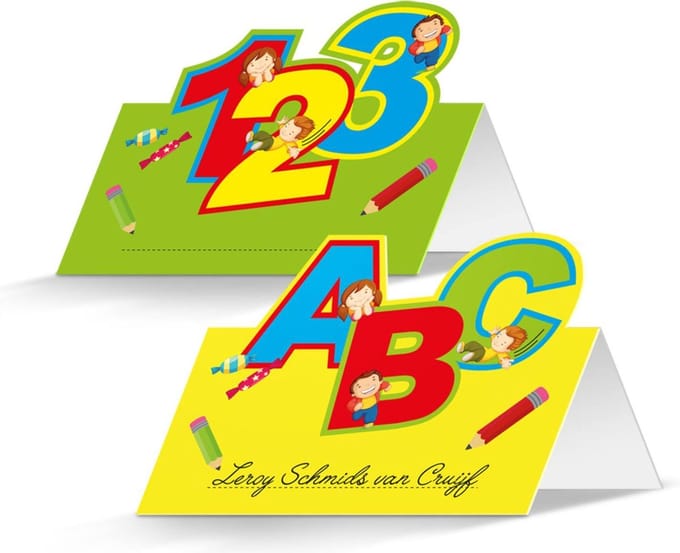 Schulanfang Tafelkaartjes - 24 stuks