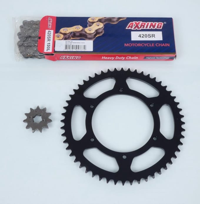 Kettingset Axring voor motor Gilera 50 SMT Racing 2011 tot 2012 11x52 spoed 420 Nieuw