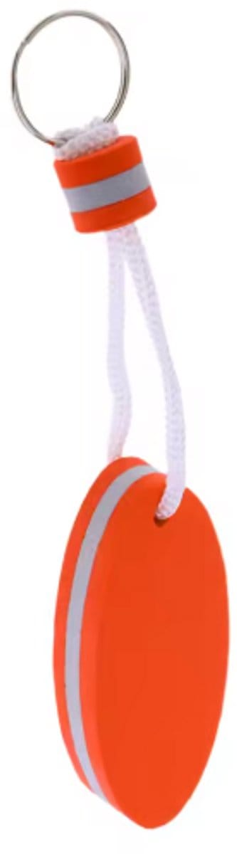 Scoby - Drijvende Sleutelhanger - Sleuteldrijver - Boot Accessoires - Keychain - Ovaal - Oranje