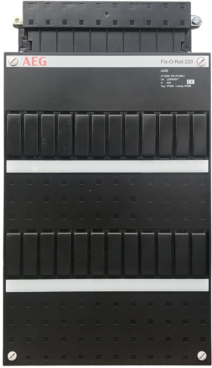 AEG lege groepenkast 22x33cm Fix-O-Rail 1SPF006984F0100