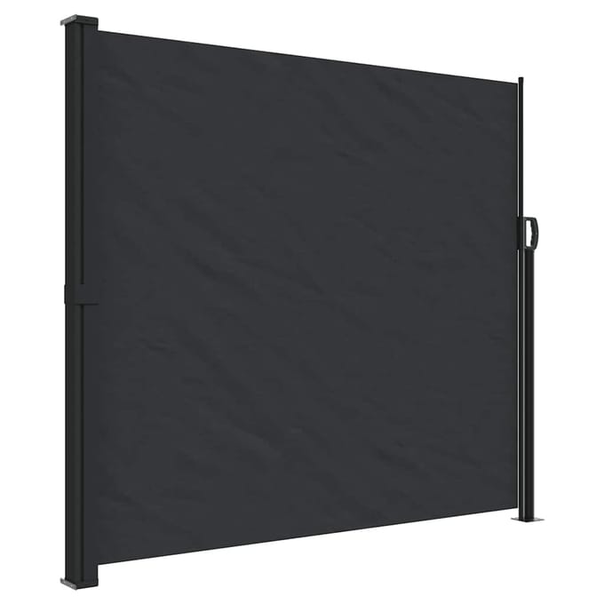 vidaXL - Windscherm - uittrekbaar - 180x500 - cm - zwart