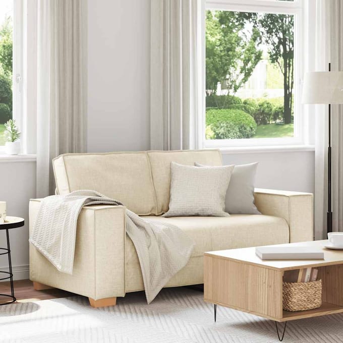 vidaXL - 2-zitsbank - Linnen - 160x78x84 - cm