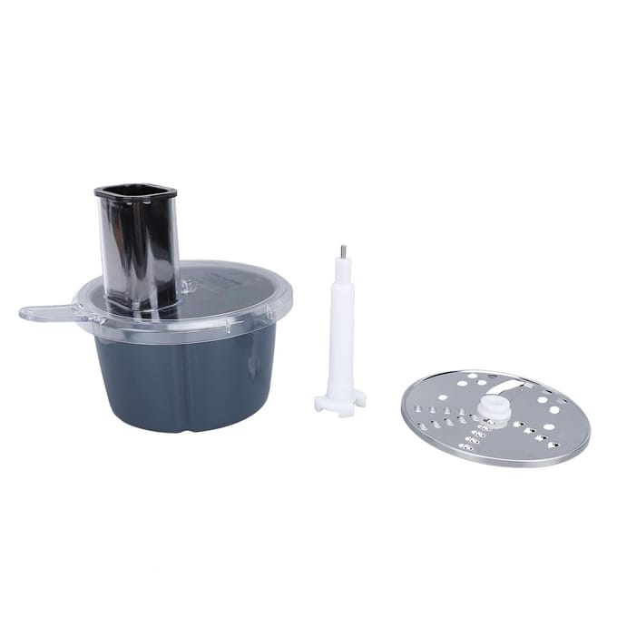 Foodprocessor Container Snijset Professioneel Hoge Efficiëntie Veilig Groentesnijder Hulpstuk L gray