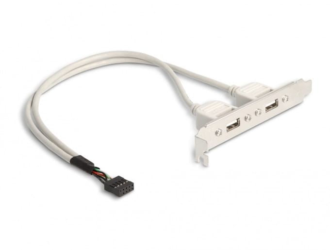 DeLOCK USB Panel - 10 pin USB Header to USB - 30 cm