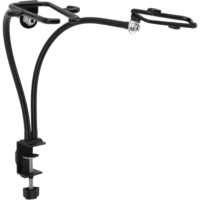 Handsfree Föhn Houder RVS Verstelbare Handsfree Föhn Standaard voor Huisdierverzorging black