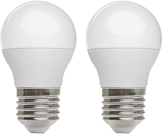 Kobi LED Lamp Mini Bolvorm E27 6W - 470lm - 6000K - 230V - Voor Technische Verlichting en Opslagruimtes - 2 stuks