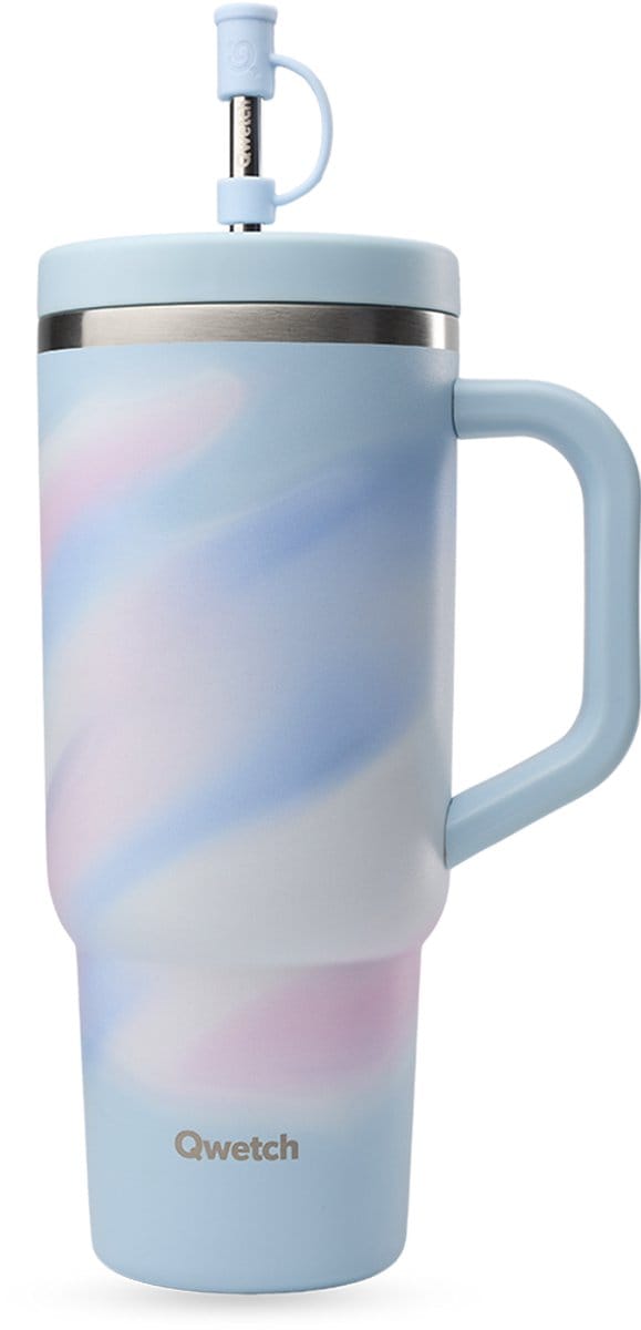 Qwetch Travel Cup Geïsoleerd - Aura Pastel Blauw