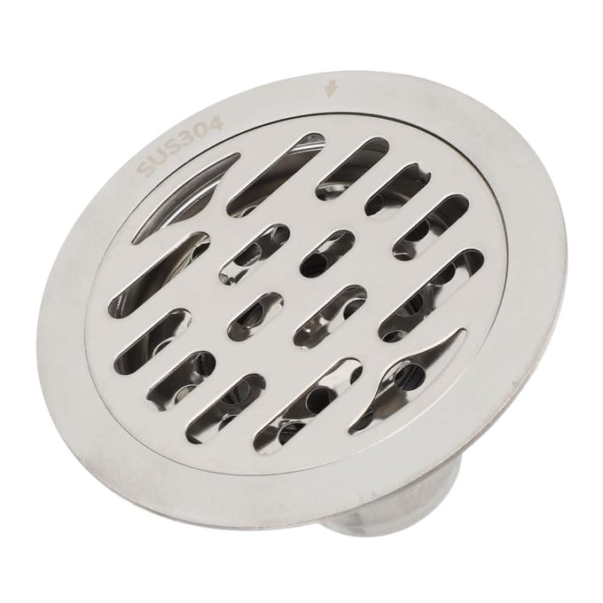 3,94 inch Roestvrij Staal Badkamer Vloerput Geurafsluitend Antislip Rond Douche Vloerput voor white