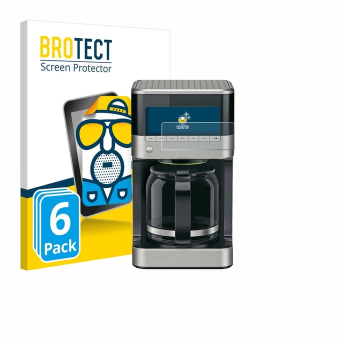 BROTECT - Screenprotector voor Braun PurAroma 7 - Folie Beschermfolie matte 6 Stuks