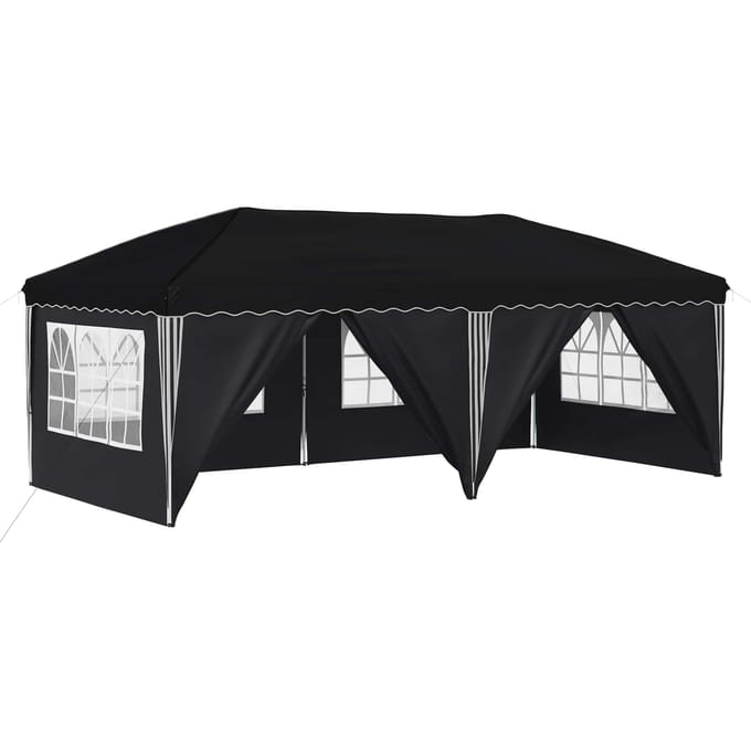 vidaXL - Pop-up - Feesttent - 575 - x - 288 - x - 245 - cm - Antraciet