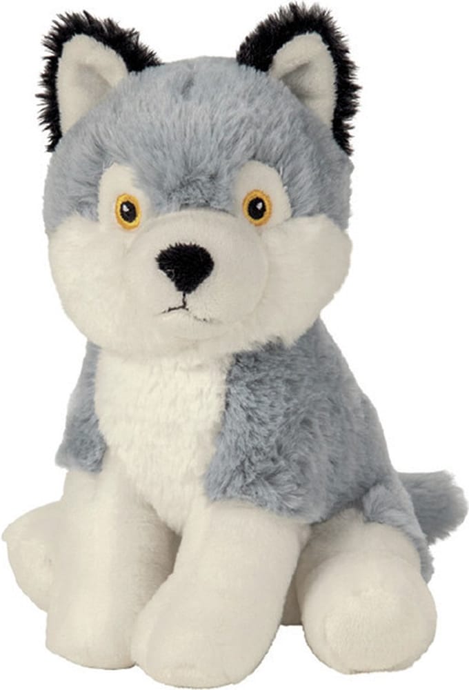 Nature Planet Pluche wolf - 19 cm - knuffel bosdieren - speelgoed