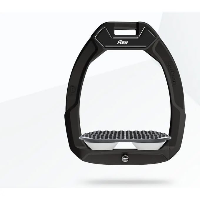 Veiligheidsstijgbeugels Endurance Zwart/ Grijs/Wit Flex-On Safe-On