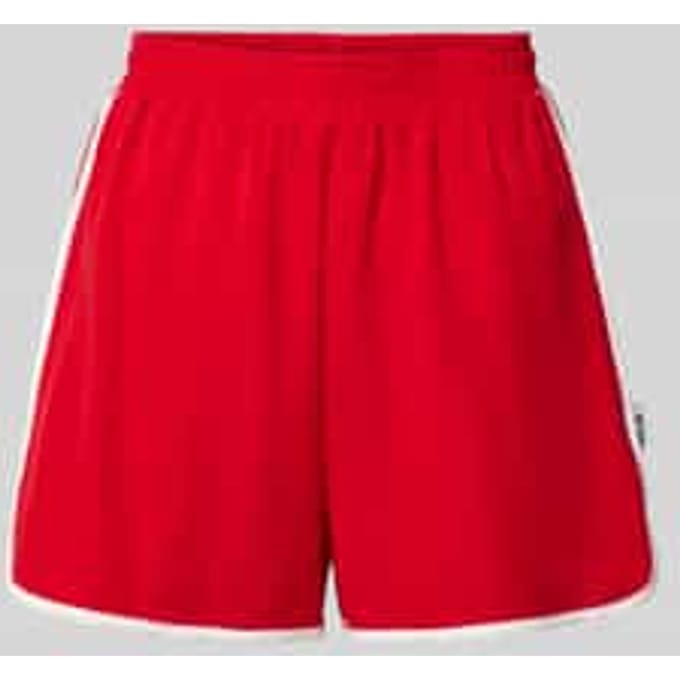 Track short met elastische band en labeldetail