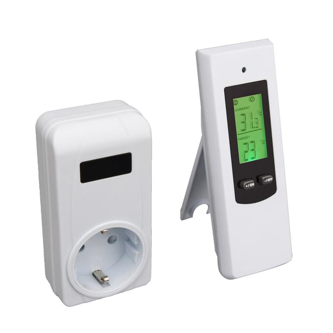 Huishoudelijke draadloze thermostaatcontroller en stopcontactenset Verwarming Koelmodi Objecttemperatuur EU Plug veelkleurig