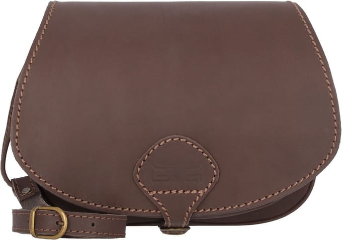 Mika Allison Schoudertas Leer 26 cm - Dames - dunkelbraun