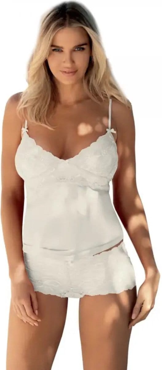 Shortama van DKaren - Azalia - Ecru - zachte viscose M