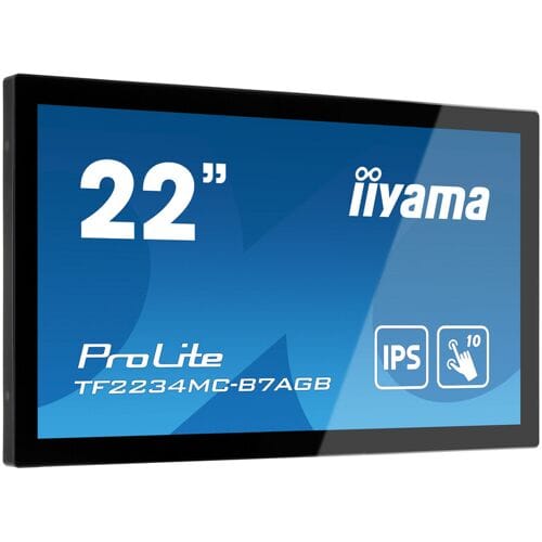 Iiyama ProLite TF2234MC-B7AGB LED-monitor Energielabel F (A - G) 55.9 cm (22 inch) 1920 x 1080 Pixel 16:9 8 ms DisplayPort, VGA, HDMI, USB IPS LED
