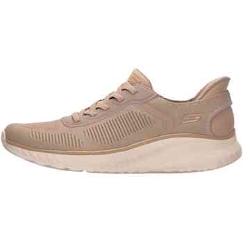 Skechers BOBS Sport Squad Chaos Textiel Dames Natuur/Gouden Standaard Sneakers