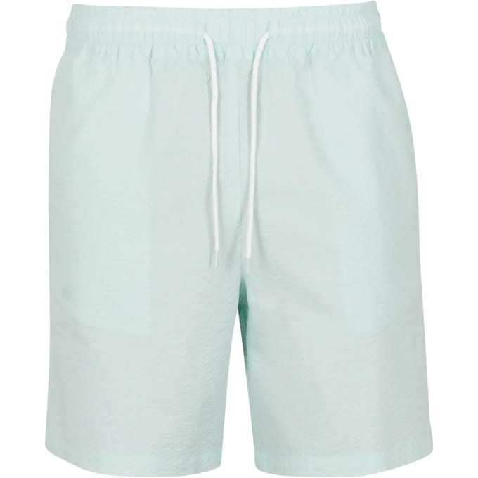 Urban Classics - Basic Seersucker Korte broek - S - Mintgroen