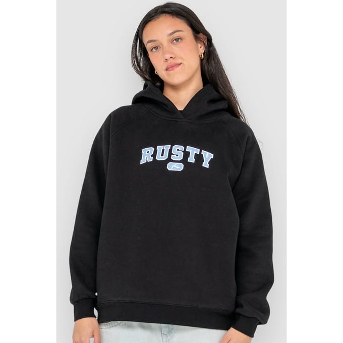 Rusty A Grade Oversized Fleece Trui zwart