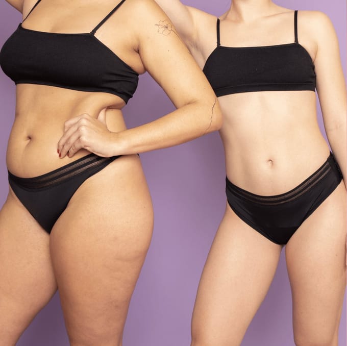Beppy Panties Menstruatie Ondergoed Onyx - Maat M - (2 stuks)