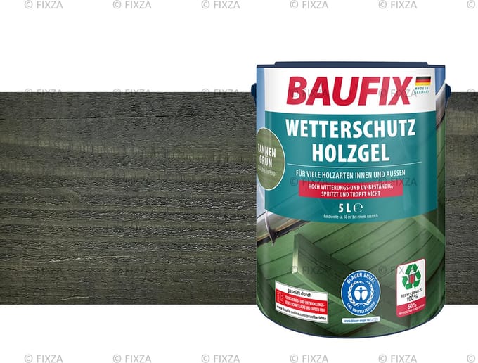 BAUFIX Houtbeschermende Gel- Beits dennengroen 5 Liter