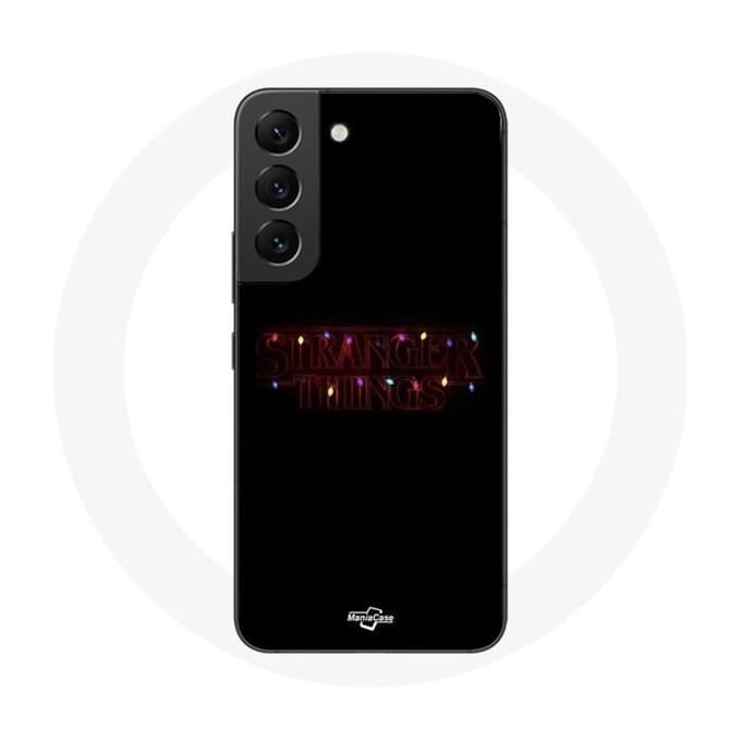 Coque - MANIACASE - Samsung Galaxy S21 FE - Souple - Noir - Stranger Things Joyeux Noël