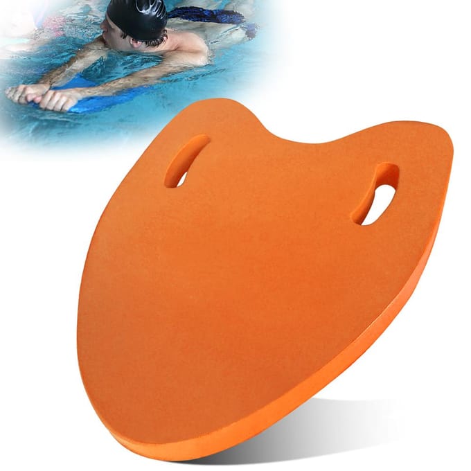 Planche flottante de natation EVA, planche flottante, aide à l'apprentissage de la natation A shape orange