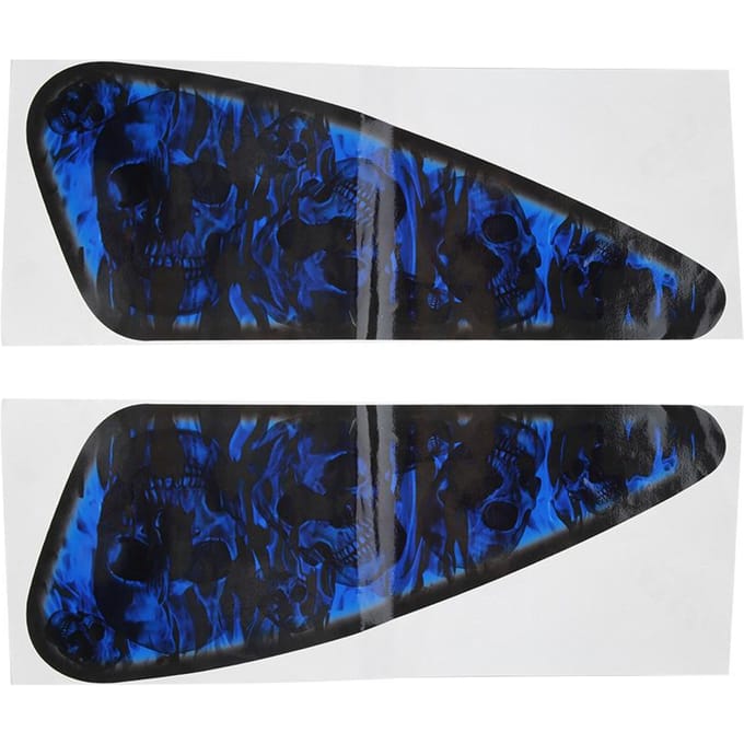 Motorfiets 3D Decal Reflecterende Sticker PVC Kleurrijk Universeel Accessoire Decoratie black