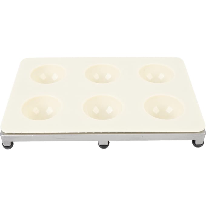 Machine à Raviolis 6 Trous Alliage d'Aluminium ABS Facile à Utiliser Haute Efficacité Presse à Raviolis pour Cuisine white