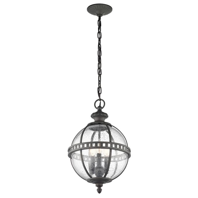 Kichler LED Buiten Hanglamp Halleron | 3X E14 Max 40W | IP44 | Dimbaar | Londonderry
