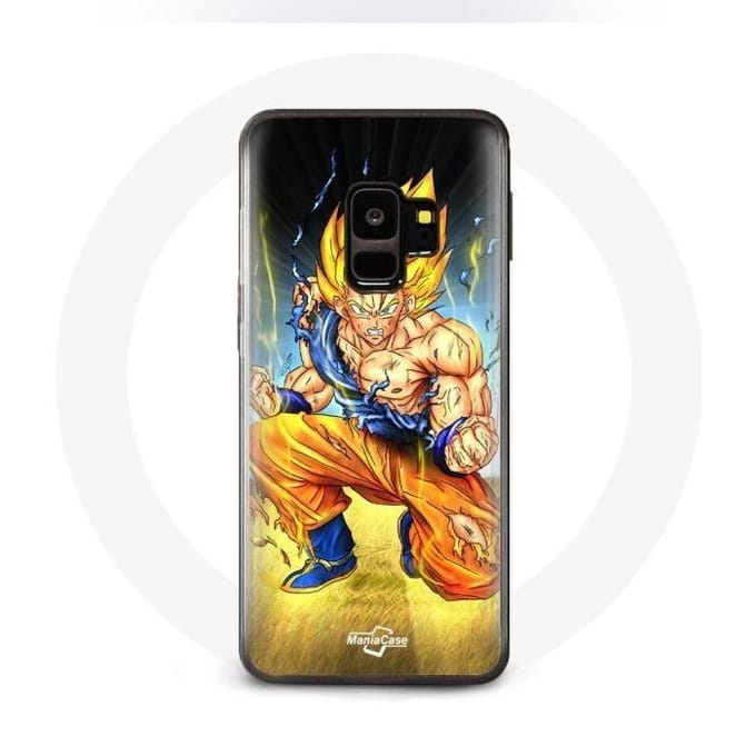 Coque pour Samsung Galaxy S9 plus Son goku dragon ball corps enervé