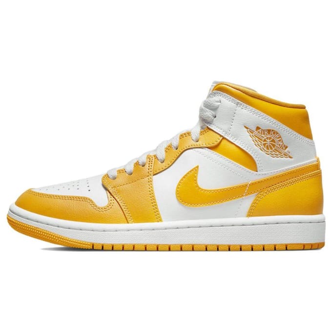 Air Jordan 1 Mid White Yellow - Maat 42.5